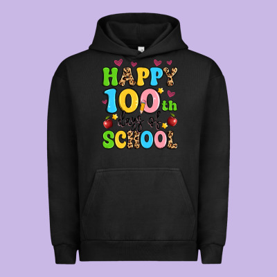 Happy 100 Th Days Of School Urban Hoodie Designed By Artiststas