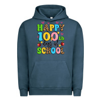 Pigment Midnight Navy happy 100 th days of school Urban Hoodie - Artiststas