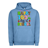 Pigment Pebble Blue happy 100 th days of school Urban Hoodie - Artiststas