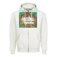 Oatmeal Heather pumpkin spice and everything nice Zipper Hoodie - BundleAndBundleShop