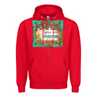 Red pumpkin spice and everything nice Zipper Hoodie - BundleAndBundleShop