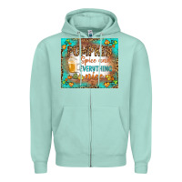 Seafoam pumpkin spice and everything nice Zipper Hoodie - BundleAndBundleShop