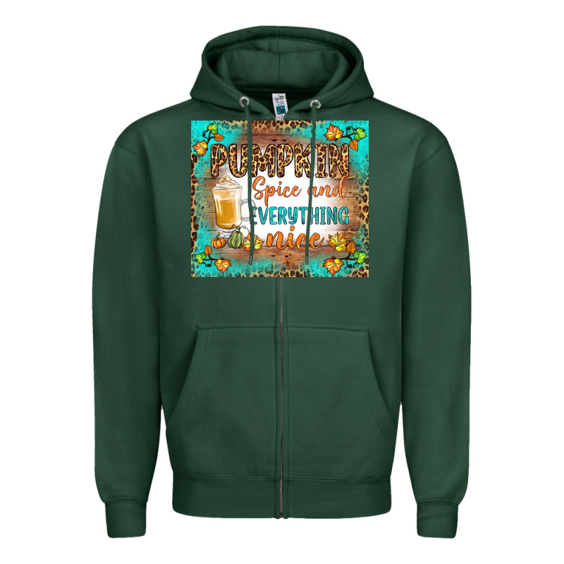 Pumpkin Spice And Everything Nice Zipper Hoodie by BundleAndBundleShop | Teevron