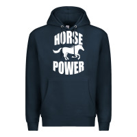 Navy Horse Power Premium Hoodie - Bettercallsaul