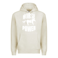 Oatmeal Heather Horse Power Premium Hoodie - Bettercallsaul