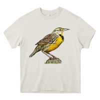 Cream Western Meadowlark Heavy Core Tee - LillyAllenDesigns