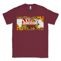 Burgundy america map sunflower license plate Classic Tee - HRA Design Shop