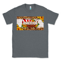 Charcoal Heather america map sunflower license plate Classic Tee - HRA Design Shop