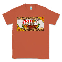 Copper america map sunflower license plate Classic Tee - HRA Design Shop