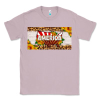 Lilac america map sunflower license plate Classic Tee - HRA Design Shop