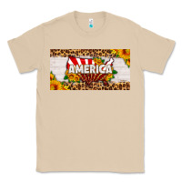 Mushroom america map sunflower license plate Classic Tee - HRA Design Shop