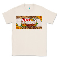 Natural america map sunflower license plate Classic Tee - HRA Design Shop