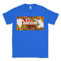 True Royal america map sunflower license plate Classic Tee - HRA Design Shop