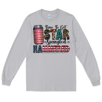 Moon Dust Star Spangled Hammered Long Sleeve Tee - CowhideDigitalArt