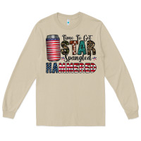 Mushroom Star Spangled Hammered Long Sleeve Tee - CowhideDigitalArt