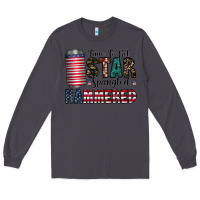 Smoke Star Spangled Hammered Long Sleeve Tee - CowhideDigitalArt