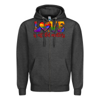 Charcoal Heather love is all that matters Zipper Hoodie - JahusDesignShop
