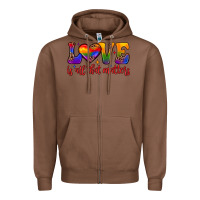 Chestnut love is all that matters Zipper Hoodie - JahusDesignShop