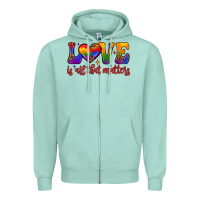 Seafoam love is all that matters Zipper Hoodie - JahusDesignShop