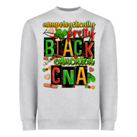Heather Grey unapologetically pretty black and educated cna zillion Heavyweight Sweatshirt - Zillion Design Studio