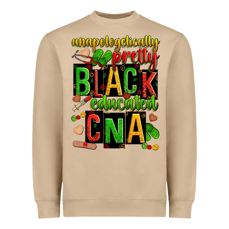 Unapologetically Pretty Black And Educated Cna Zillion Heavyweight Sweatshirt by Zillion Design Studio | Teevron