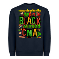 Navy unapologetically pretty black and educated cna zillion Heavyweight Sweatshirt - Zillion Design Studio