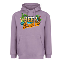 Lavender Beer and sunshine Heavyweight Hoodie - NancyCooperArtShop