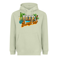 Matcha Beer and sunshine Heavyweight Hoodie - NancyCooperArtShop