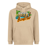 Mushroom Beer and sunshine Heavyweight Hoodie - NancyCooperArtShop