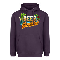 Plum Beer and sunshine Heavyweight Hoodie - NancyCooperArtShop