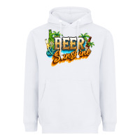 White Beer and sunshine Heavyweight Hoodie - NancyCooperArtShop