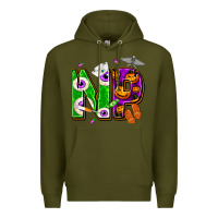 Army Green halloween np nurse practitioner Premium Hoodie - NancyCooperArtShop