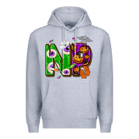 Heather Grey halloween np nurse practitioner Premium Hoodie - NancyCooperArtShop