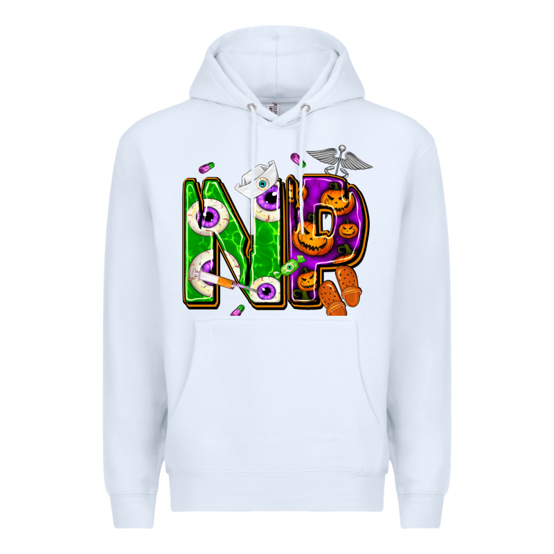 Halloween Np Nurse Practitioner Premium Hoodie by NancyCooperArtShop | Teevron