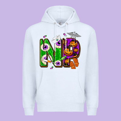 Halloween Np Nurse Practitioner Premium Hoodie Designed By Nancycooperartshop