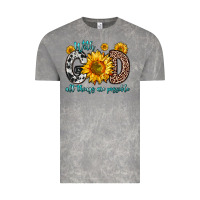 Cloud Rock with god all things are possible sunflower Vintage Tee - Zillion Design Studio