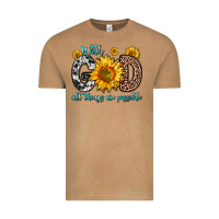 Vintage Camel with god all things are possible sunflower Vintage Tee - Zillion Design Studio