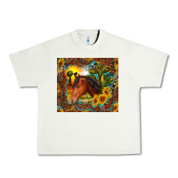 Pistachio western horse and sunflower Urban Heavy Tee - RanaPortraitStore