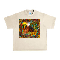Sandshell western horse and sunflower Urban Heavy Tee - RanaPortraitStore