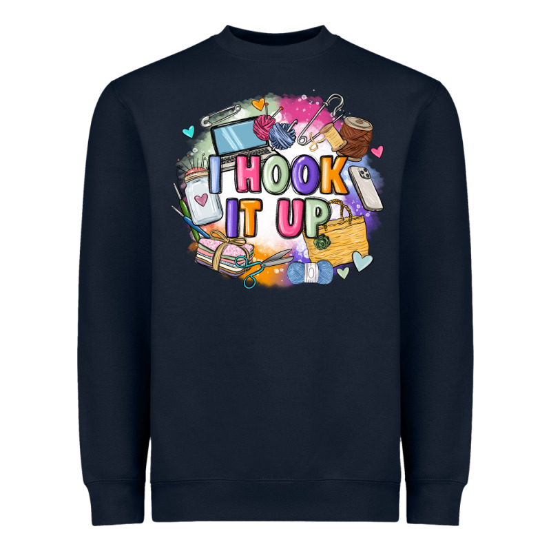 I Hook It Up  Sewing Heavyweight Sweatshirt by Zillion Design Studio | Teevron