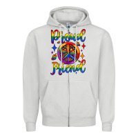Dove Grey proud friend Zipper Hoodie - JahusDesignShop