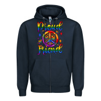 Navy proud friend Zipper Hoodie - JahusDesignShop