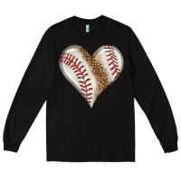 Black baseball heart Long Sleeve Tee - HRA Design Shop