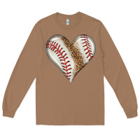 Toasted Coconut baseball heart Long Sleeve Tee - HRA Design Shop