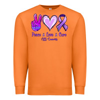 Carrot Peace Love Cure All Cancers Premium Sweatshirt - Jasminsmagicworld