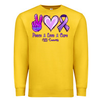 Lemon Peace Love Cure All Cancers Premium Sweatshirt - Jasminsmagicworld