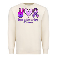Sandshell Peace Love Cure All Cancers Premium Sweatshirt - Jasminsmagicworld