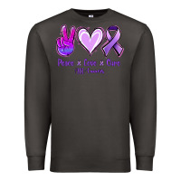 Smoke Peace Love Cure All Cancers Premium Sweatshirt - Jasminsmagicworld