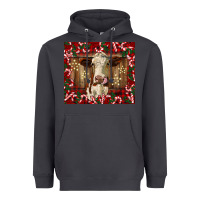 Smoke christmas heifer with candy canes Heavyweight Hoodie - BarkalooDesign