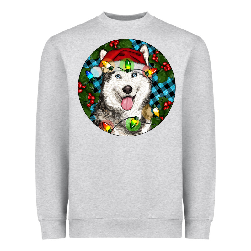 Christmas Husky Heavyweight Sweatshirt by RanaPortraitStore | Teevron